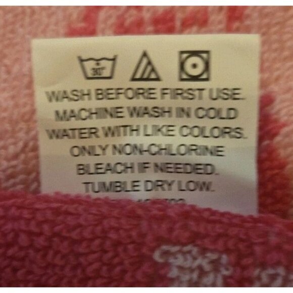 Pink Nutcracker Hand Towel All Cotton NEW Bath Holiday Linens - Picture 5 of 8